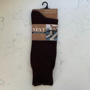 McGregor Next Premium Combed Cotton Nylon Crew Socks Brown Shoe Sz 7-11